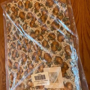 Two Longaberger fall pumpkin patch fabric placemats